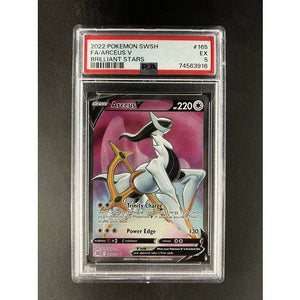 PSA5 2022 Pokemon FA/Arceus V 165/172 - Brilliant Stars - TCGroupAU