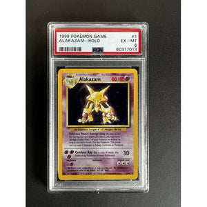PSA6 1999 Pokemon Alakazam Holo - 1/102 - TCGroupAU