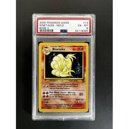 PSA6 2000 Pokemon Ninetales Holo - 13/130 - Base 2 - TCGroupAU