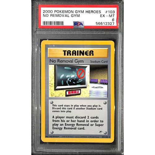 PSA6 - 2000 Pokemon - No Removal Gym 103/132 - Gym Heroes - TCGroupAU