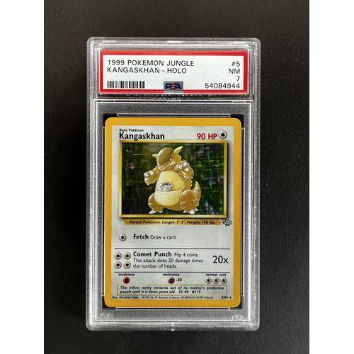PSA7 1999 Pokemon Kangaskhan Holo - 5/64 - Jungle - TCGroupAU
