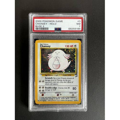 PSA7 2000 Pokemon Chansey Holo - 3/130 - Base 2 - TCGroupAU