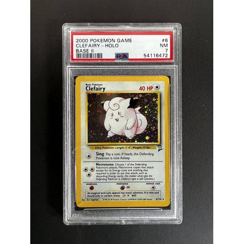 PSA7 2000 Pokemon Clefairy Holo - 6/130 - Base 2 - TCGroupAU