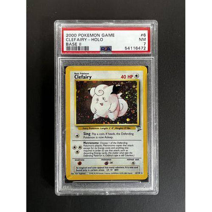 PSA7 2000 Pokemon Clefairy Holo - 6/130 - Base 2 - TCGroupAU