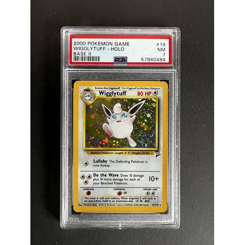 PSA7 2000 Pokemon Wigglytuff Holo - 19/130 - Base 2 - TCGroupAU