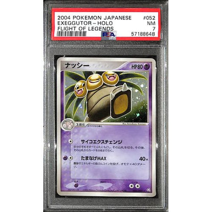 PSA7 - 2004 Pokemon Japanese - Exeggutor Holo 052/082 - Flight Of Legends - TCGroupAU