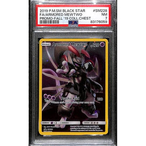 PSA7 - 2019 Pokemon - FA/Armored Mewtwo SM228 - Promo 19 Coll Chest - TCGroupAU