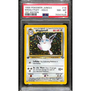 PSA8 - 1999 Pokemon - Wigglytuff Holo 16/64 -1st Edition - TCGroupAU
