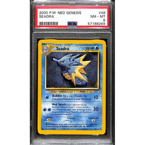 PSA8 - 2000 Pokemon - Seadra 48/111 - Neo Genesis - TCGroupAU
