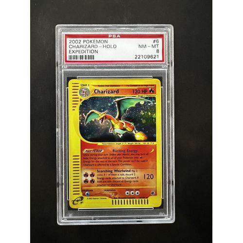 PSA8 2002 Pokemon Charizard Holo - 6/165 - Expedition - TCGroupAU