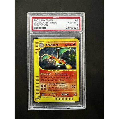 PSA8 2002 Pokemon Charizard Holo - 6/165 - Expedition - TCGroupAU