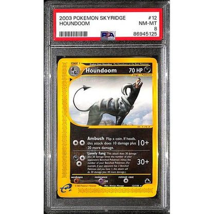 PSA8 - 2003 Pokemon - Houndoom 12/144 - Skyridge - TCGroupAU