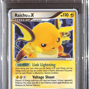 PSA8- 2008 Pokemon - Raichu LV X Holo 99/100 - Stormfront - TCGroupAU