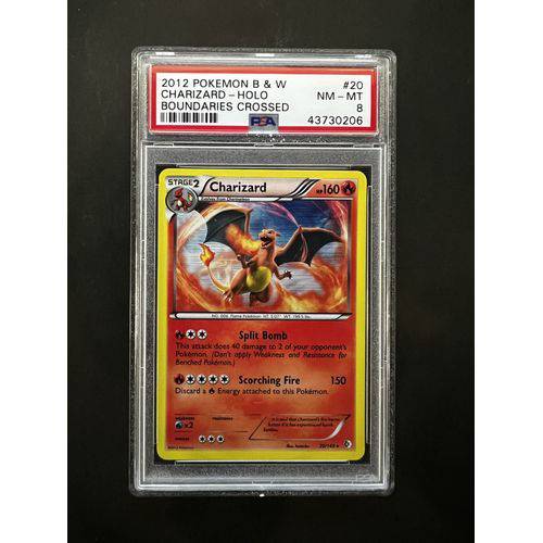 PSA8 2012 Pokemon Charizard Holo B&W - 20/149 - Boundries Crossed - TCGroupAU
