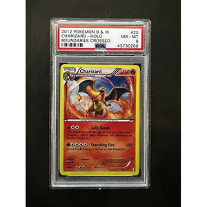 PSA8 2012 Pokemon Charizard Holo B&W - 20/149 - Boundries Crossed - TCGroupAU