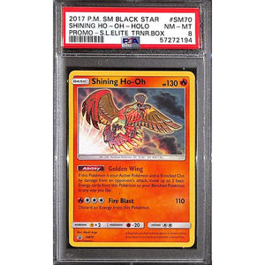 PSA8 - 2017 Pokemon - Shining Ho-Ho Holo SM70 - Black Star Promo - TCGroupAU