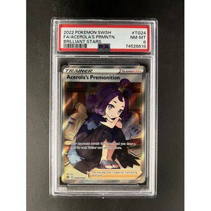 PSA8 2022 Pokemon FA/Acerola's TG24/TG30 - Brilliant Stars - TCGroupAU