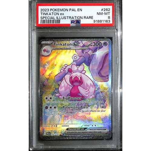 PSA8 - 2023 Pokemon - Tinkaton Ex 262/193 - Pal En - TCGroupAU