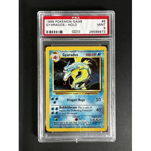PSA9 - 1999 Pokemon Game Gyarados - Holo - 006/102 - Base Set - TCGroupAU