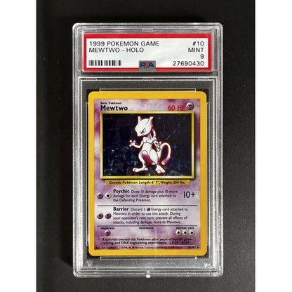 PSA9 - 1999 Pokemon Game Mewtwo - Holo - 010/102 - Base Set - TCGroupAU