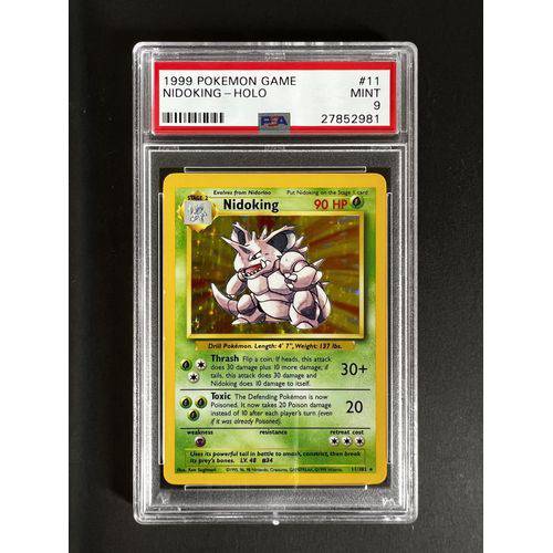 PSA9 - 1999 Pokemon Game Nidoking - Holo - 011/102 - Base Set - TCGroupAU