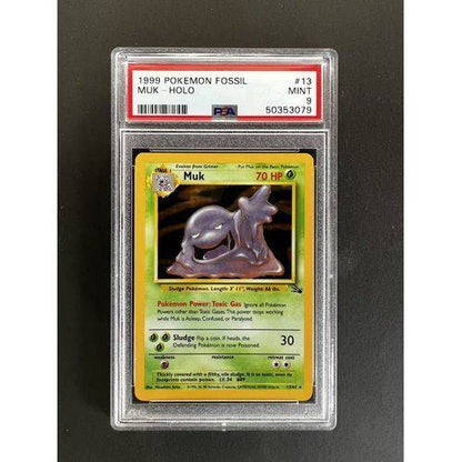 PSA9 1999 Pokemon Muk Holo - 13/62 - Fossil - TCGroupAU