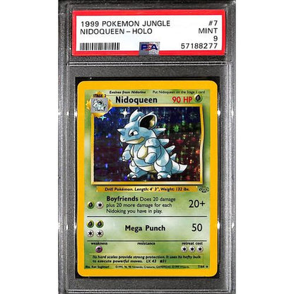 PSA9 - 1999 Pokemon - Nidoqueen Holo 7/64 - Jungle - TCGroupAU