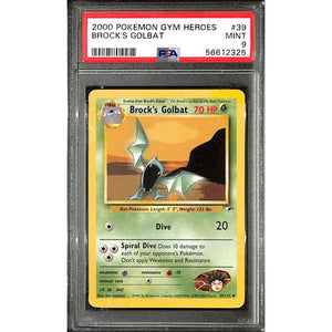 PSA9 - 2000 Pokemon - Brock's Golbat 39/132 - Gym Heroes - TCGroupAU