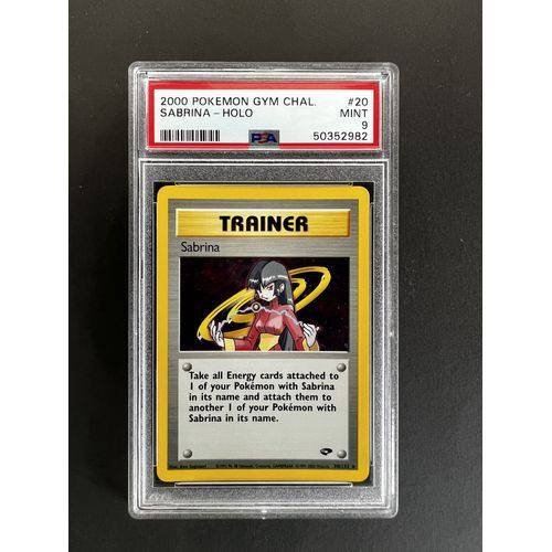 PSA9 2000 Pokemon Sabrina Holo - 20/132 - Gym Challenge - TCGroupAU