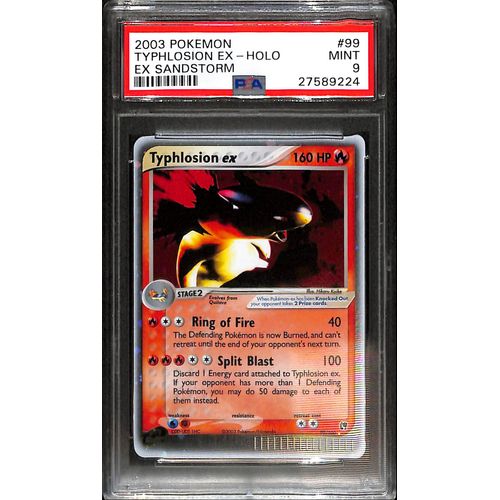 PSA9 - 2003 Pokemon Typhlosion Ex Holo 99/100 Ex Sandstorm - TCGroupAU
