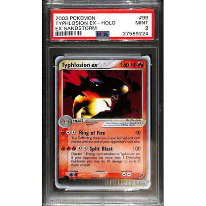 PSA9 - 2003 Pokemon Typhlosion Ex Holo 99/100 Ex Sandstorm - TCGroupAU
