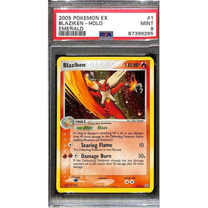 PSA9 - 2005 Pokemon - Blaziken Holo 1/106 Emrald - TCGroupAU
