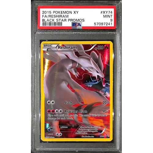 PSA9 - 2015 Pokemon -FA/ Reshiram XY74 - Black Star Promos - TCGroupAU