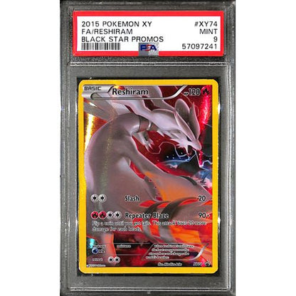 PSA9 - 2015 Pokemon -FA/ Reshiram XY74 - Black Star Promos - TCGroupAU
