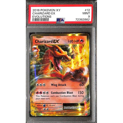 PSA9 - 2016 Pokemon - Charizard Ex 12/108 - Evolutions - TCGroupAU