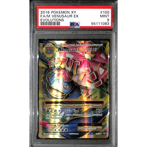 PSA9 - 2016 Pokemon - FA/M Venusaur Ex 100/108 - Evolutions - TCGroupAU