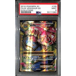 PSA9 - 2016 Pokemon - FA/M Venusaur Ex 100/108 - Evolutions - TCGroupAU