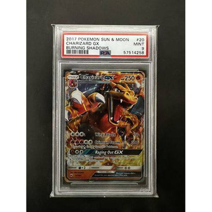 PSA9 - 2017 Pokemon Sun & Moon - Charizard GX - 020/147 -Burning Shadows - TCGroupAU