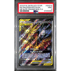 PSA9 - 2019 Pokemon - Black Star Mltrs/Zpds/Artcn Gx SM210 - Hidden Fates Elite Trainer Box - TCGroupAU