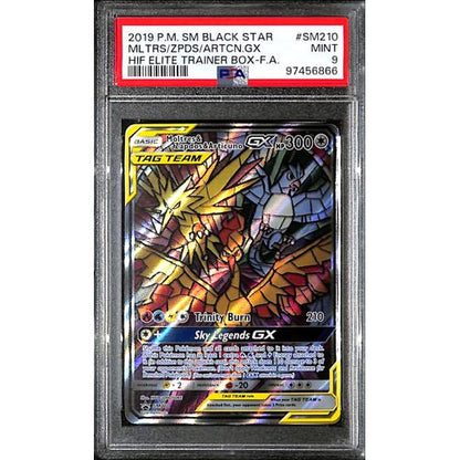 PSA9 - 2019 Pokemon - Black Star Mltrs/Zpds/Artcn Gx SM210 - Hidden Fates Elite Trainer Box - TCGroupAU