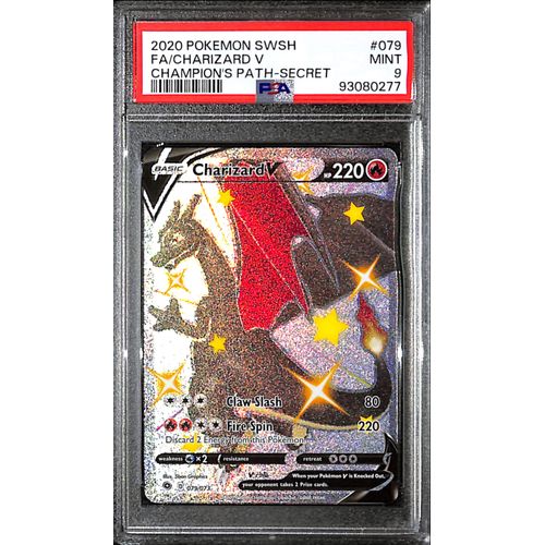PSA9 - 2020 Pokemon - FA/ Charizard V 079/073 - Champion's Path - TCGroupAU