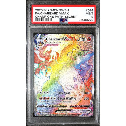 PSA9 - 2020 Pokemon - FA/ Charizard Vmax 074/073 - Champion's Path - TCGroupAU