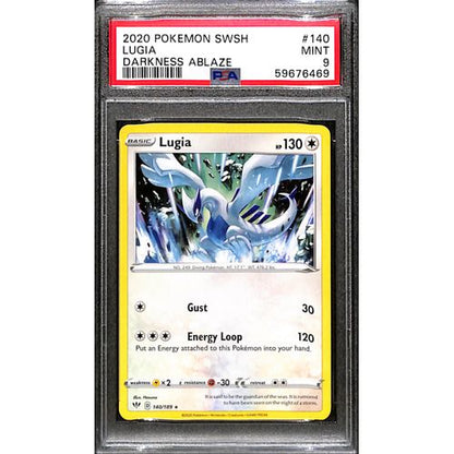 PSA9 - 2020 Pokemon - Lugia 140/189 - Darkness Ablaze - TCGroupAU