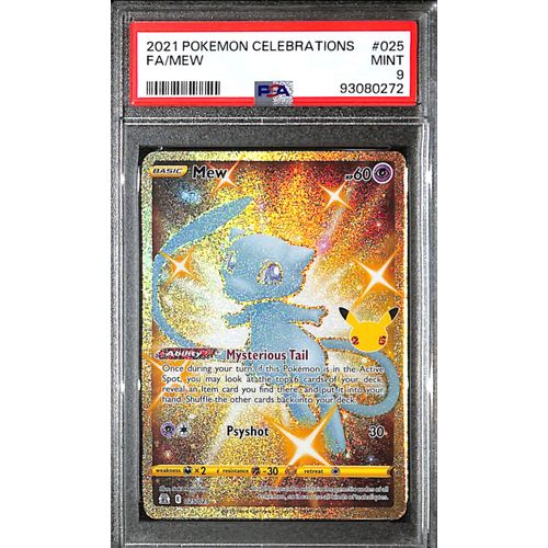 PSA9 - 2021 Pokemon - FA/ Mew 025/025 - Celebrations - TCGroupAU