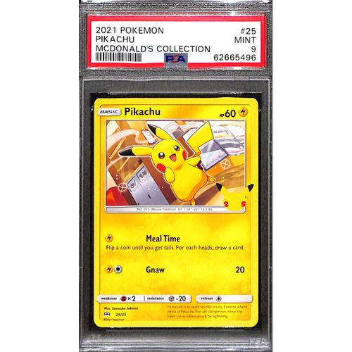 PSA9 - 2021 Pokemon - Pikachu 25/25 - McDonalds Collection - TCGroupAU