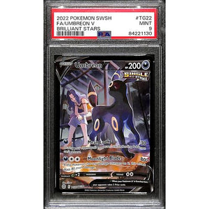 PSA9 - 2022 Pokemon - FA/Umbreon V TG22/TG30 - Brilliant Stars - TCGroupAU
