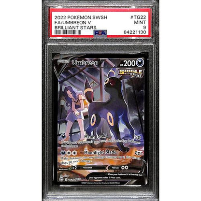 PSA9 - 2022 Pokemon - FA/Umbreon V TG22/TG30 - Brilliant Stars - TCGroupAU