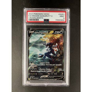 PSA9 2023 Pokemon FA/Hisuian Samurott V GG51/GG70 - Crown Zenith - TCGroupAU