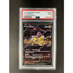 PSA9 2023 Pokemon FA/Raikou V GG41/GG70 - Crown Zenith - TCGroupAU