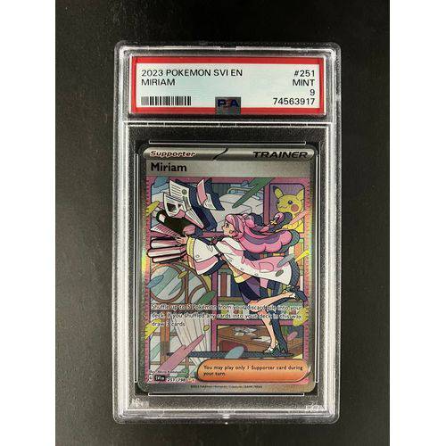 PSA9 2023 Pokemon Svi En Miriam 251/198 - Scarlet & Violet 1 - TCGroupAU